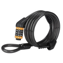 WEST BIKING Fiets antidiefstal kabelcombinatieslot, lengte: 2 meter met gespkoord