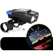 In 1 Kabellose Fahrrad-Code-Meter-Lampe Starkes Frontlicht, Farbe: Blau Upgrade Schwimmend + Rücklicht