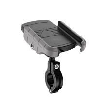 M9 Motorfiets Draadloze Telefoonhouder met Opladen, 15W Snelladende Telefoonhouder met Navigatie (Grijs)