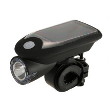 Linterna frontal para bicicleta de uso nocturno con carga USB (negra)
