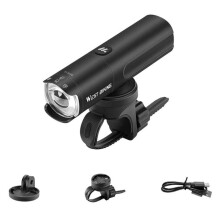 Faro delantero recargable de alta luminosidad para bicicleta WEST BIKING con indicador de batería y función giratoria. Especificaciones