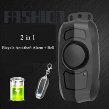 Antivol de vélo, antivol, chargement USB, télécommande sans fil, alarme de vibration, détecteur de mouvement