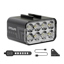 Luz colgante para bicicleta CYCLAMI CYC1800, 1800 lúmenes, luz delantera bajo el sillín, antideslumbrante para bicicletas de carretera/