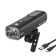 WEST BIKING Wasserdichte, wiederaufladbare Fahrrad-Scheinwerferlampe mit Typ-C-Anschluss und hoher Leuchtkraft, Ausführung: Standard