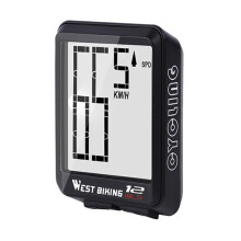 Velocímetro inalámbrico West Rider para bicicleta de montaña y de carretera con caracteres grandes, pantalla luminosa e impermeable (ne