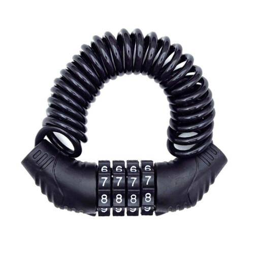 Antivol de vélo portable avec code à 4 chiffres (noir)