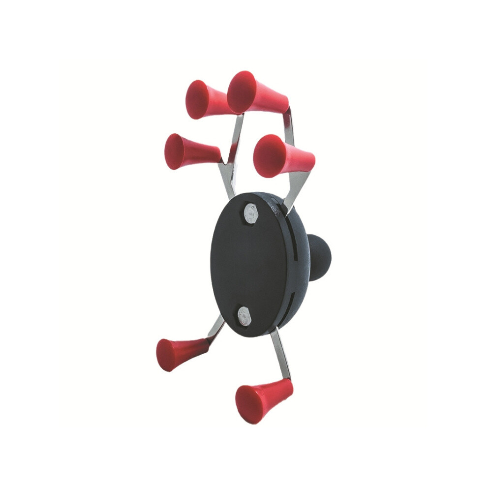 Eagle Claw X-Shaped Six-Claw Metal Phone Clip For Bicycles And Motorcycles (Red) Red 6485316948897
