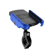 M9 Motorfiets Draadloze Telefoonhouder met Opladen 15W Snelladen en Navigatiesysteem (Blauw)