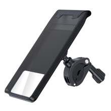 Waterdichte fietshouder/telefoonhouder voor op het fietsstuur of de spiegel, maat: L