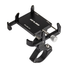 GUB PLUS21 Fiets- en telefoonhouder voor motorfietsen, 360 graden draaibaar, geschikt voor buizen met een diameter van 22,2-31,8 mm (zw