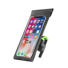 Waterdichte telefoonhouder met navigatie voor buitenactiviteiten op de fiets (zwart en groen)