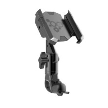 Schokbestendige navigatiehouder voor mobiele telefoon (zwart) voor mountainbiken