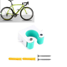 2 stuks fietsparkeergespen voor kinderfietsen, racefietsen en mountainbikes, eenvoudige muurbevestiging, stijl: racefiets (blauw)