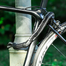 Xiqizhe YP0705065 Antivol réfléchissant pour vélo, antivol à bande réfléchissante antidérapante pour VTT (noir)