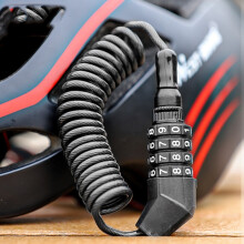 Xiqizhe YP0705063 Antivol pour vélo, casque de moto, câble antivol à combinaison (noir)