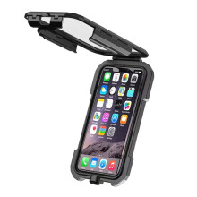 Kewig M18S-A2 Motorfiets/Fiets Achteruitkijkspiegel met Draadloze Oplaadbox en Waterdichte Houder voor Mobiele Telefoon