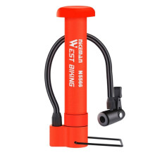 Mini pompe à vélo WEST BIKING (rouge)