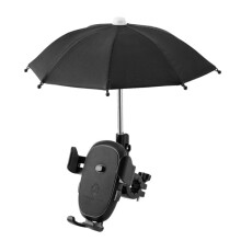 CYCLINGBOX BG-2935 Fietstelefoonhouder met paraplu, waterdicht, navigatie, elektrische auto, telefoonframe, stijl: montage op het stuur