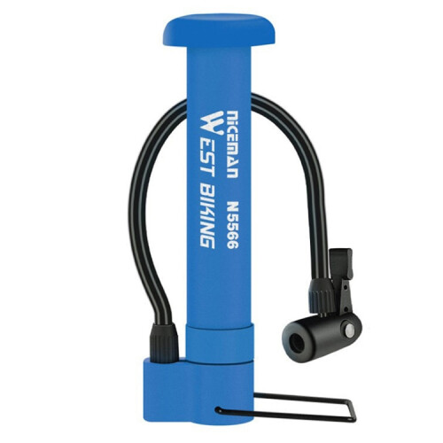 WEST BIKING Mini fietspomp (blauw)