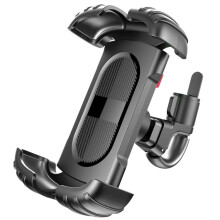 Fietstelefoonhouder, schokbestendig stuur, voor het bevestigen van camera-apparatuur (zwart)