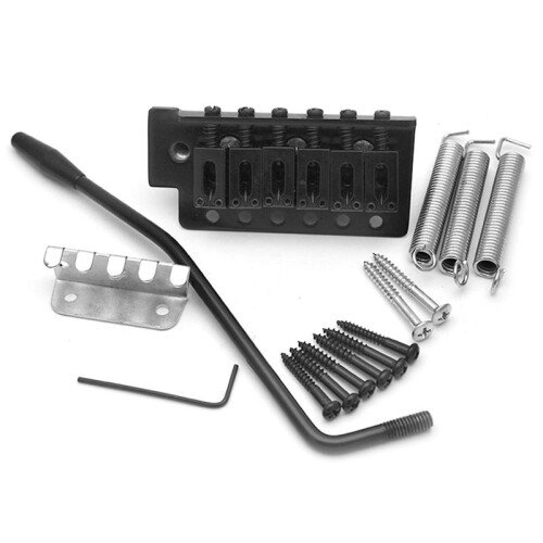 2Set 52,5 mm Gitarr för STRATOCASTER Tremolo Bridge Set för  Strat Squier Elgitarrbyte, Svart 1