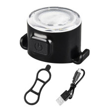 Hochleistungs-USB-Fahrradrücklicht, Mountainbike-Scheinwerfer, Warnleuchte für mehr Sicherheit beim Nachtfahren, Fahrradzubehör (weiß)