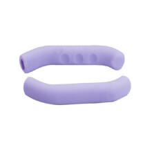 One pair of silicone covers (purple) for selling bicycles and scooters, including brake covers, kickstand covers, and protective shells