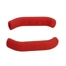 Péire amháin clúdach silicone (dearg) le haghaidh díol cosantóirí coscáin rothair agus scútair, clúdaigh seastáin chic, agus sliogáin ch