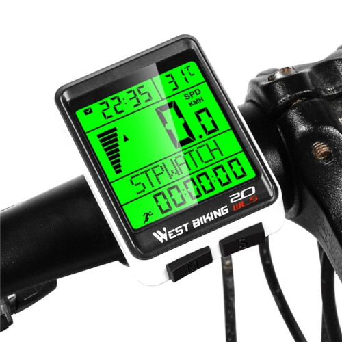 WEST BIKING Ασύρματος Μετρητής Κωδικών για Ποδήλατο Βουνού, Πολυλειτουργικός, Αδ