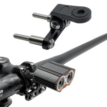 Fietslamphouder, fietskoplampclip, accessoires (zwart)