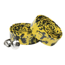 Camouflage bicycle handlebar straps (yellow and black)