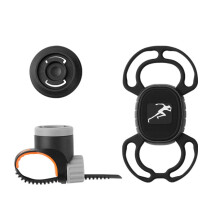 Anti-vibratie siliconen fietshouder voor mobiele telefoon, model: met bandje