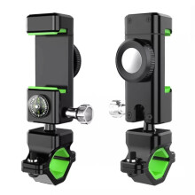 Fiets-/motorfiets telefoonhouder tegen diefstal en vallen (zonder verlichting) (Kleur: Groen)