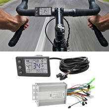S866 36V-60V 450W-500W 9-buis borstelloze slimme elektrische voertuigcontroller LCD-snelheidsmeterkit