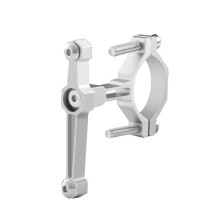 Verstelbare bidonhouder van aluminiumlegering voor op de fiets (zilver)