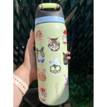 (24oz) Owala 24/32oz FreeSip Water Bottle Cat Collage Catwala Urban Outfitters