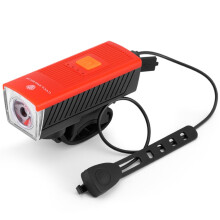 CYCLINGBOX BG-1811 Fahrrad-Ladehupe Frontlicht USB Multifunktionales Mountainbike-Zubehör (Rot)