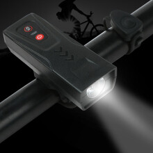 BG-1901 Fahrrad-USB-Ladelautsprecher-Frontlampe Multifunktions-Fahrradzubehör (Schwarz)