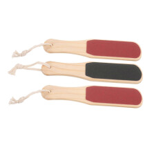 Wooden Foot Callus Remover Massager with Dual Function Exfoliation for Home Pedicure