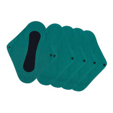 (55) Reusable Thin Cotton Sanitary Pad With Mesh Surfaces For Postpartum Leakage And Overnight Protection Multicolor