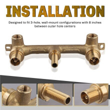 Replacement Faucet Wall-Mount Rough-in Valve for Delta 2-Handle Wall-Mount Bathroom Faucets R3500-WL