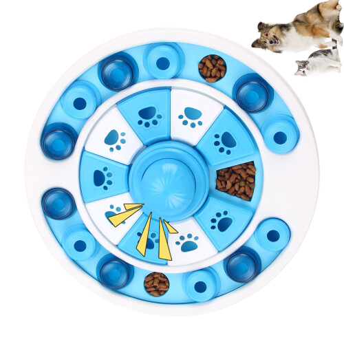 Extra Large Slow Consumption Canine Dish Featuring Secure-Blue