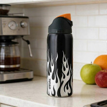 (24oz) Owala Chrome Inferno FreeSip 24oz/32oz Water Bottle Cup Gift B