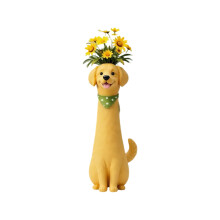 Wacky Dog Vases Dog Planter for Small Flower,Whimsical Home-B