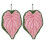 Cute Hand Towel for Bathroom and Kitchen Creative Caladium-Pink 1