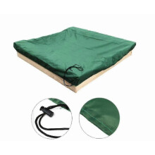 (120cm*120cm, Green) Sandbox Cover With Drawstring, Square Dust-proof Beach Sandbox Cover, Waterproof Sandpit Swimming Pool