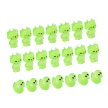 Grappige Glow In Dark hars dierenfiguren Alien Duck Cats