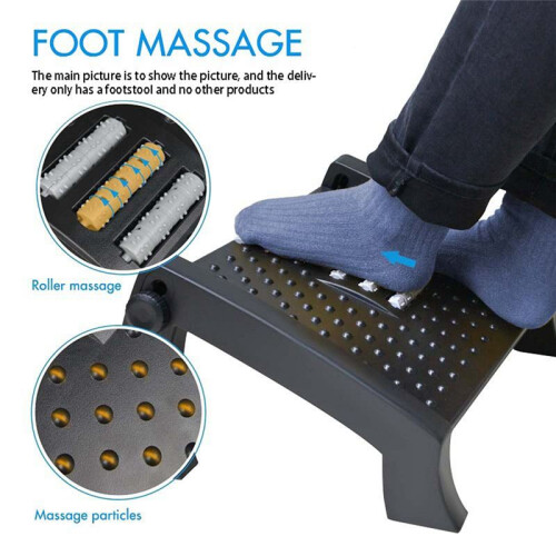 Under Desk Footstool, Step Stool, Height Adjustable for Home Office Car Footstool 1