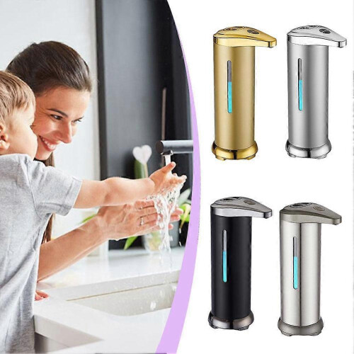 (Silvery spray paint) Automatic Induction Soap Dispenser Touchless Hand Washer Home Public 1