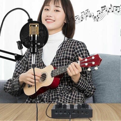 (M8) BM-800 Recording Studio Package with Voice Changer,Live Sound Card 2